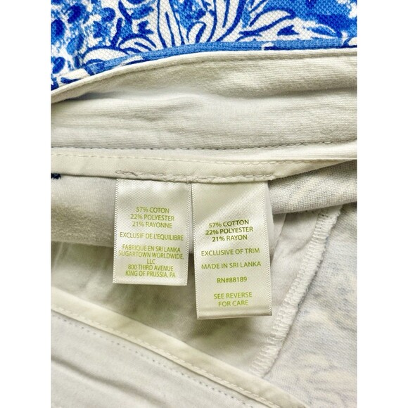 Lilly Pulitzer Women's Buttercup Knit Short 5” Boca Blue Croc & Lock It Size 14 - Picture 11 of 13